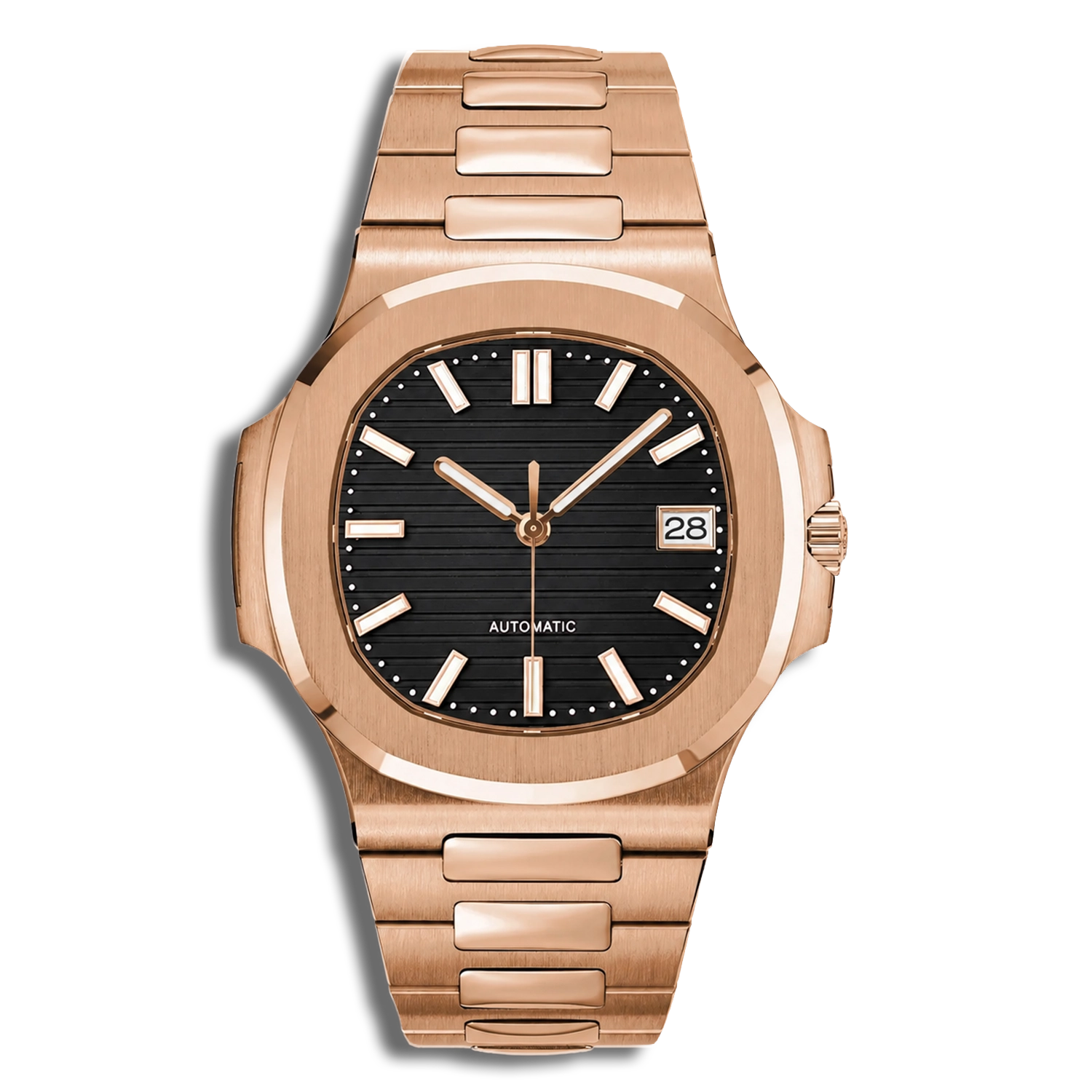 Seiko Mod Nautilus — Boîtier Or Rose