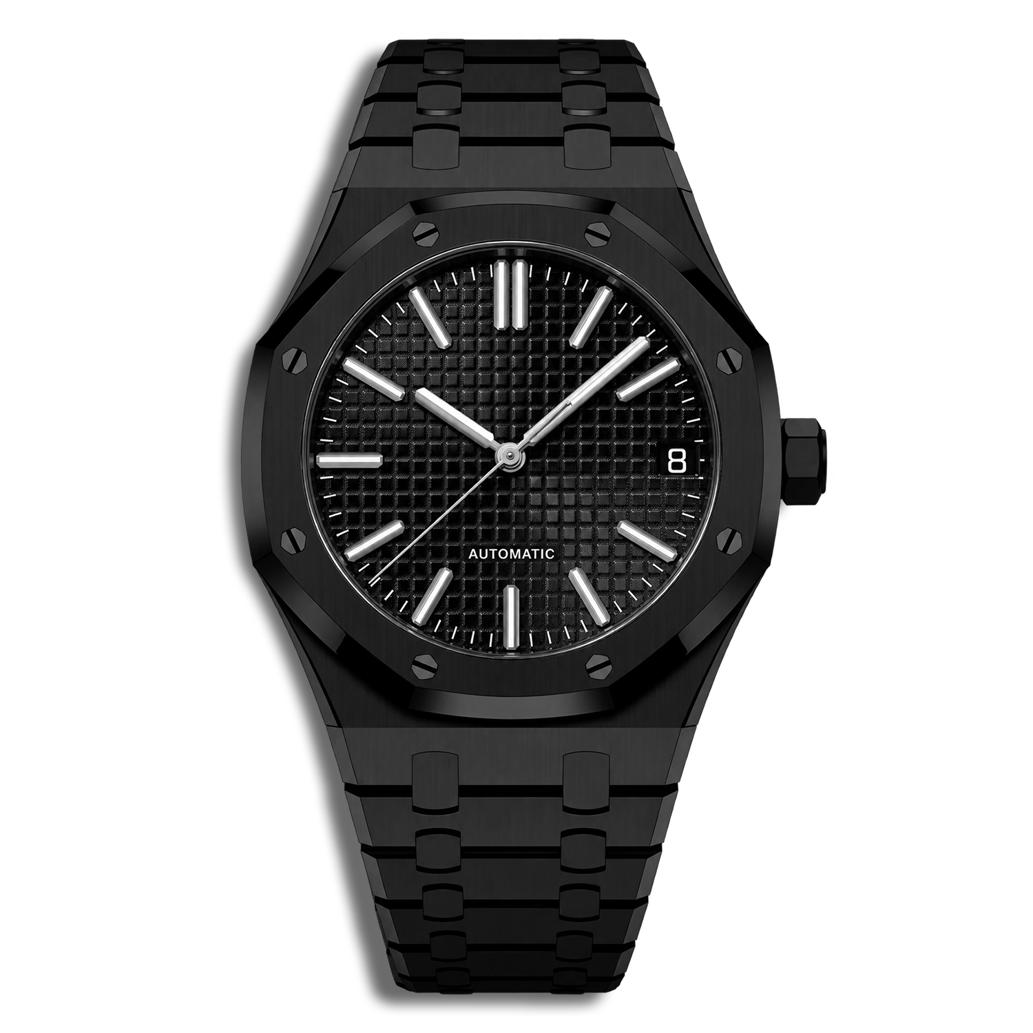 Seiko Mod Royal Oak — Boîtier Acier Noir